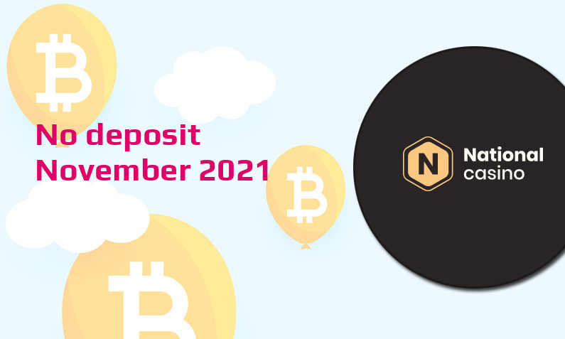 Latest no deposit bonus from National Casino 12th of November 2021